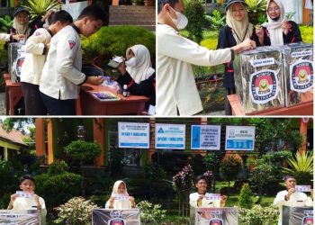 Kali Pertama SMP 14 Bandar Lampung  Gelar Perwira OSIS Berjalan Sukses