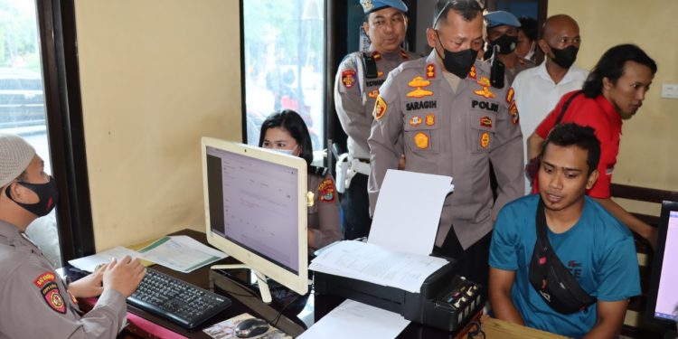 Wakapolresta Bandar Lampung Sidak Ruang Pelayanan Publik