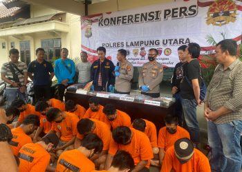 22 Pelaku Kejahatan Berhasil Diringkus Polres Lampura Selama Giat KRYD Berlangsung