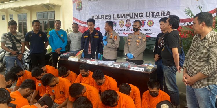 22 Pelaku Kejahatan Berhasil Diringkus Polres Lampura Selama Giat KRYD Berlangsung