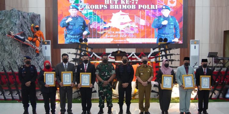 Sekdaprov Fahrizal Darminto Hadiri Syukuran HUT ke-77 Korps Brimob Polri