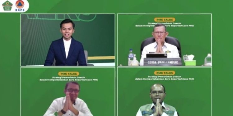 Sekdaprov, Menjadi Narasumber Talkshow Terkait Strategi Pemerintah Daerah Dalam Mempertahankan Zero Reported Case PMK