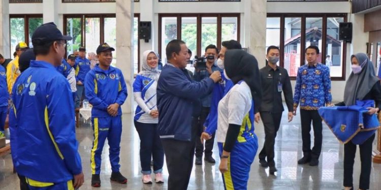 Gubernur Arinal Lepas Kontingen Porwanas XIII Tahun 2022 ke Malang-Jawa Timur