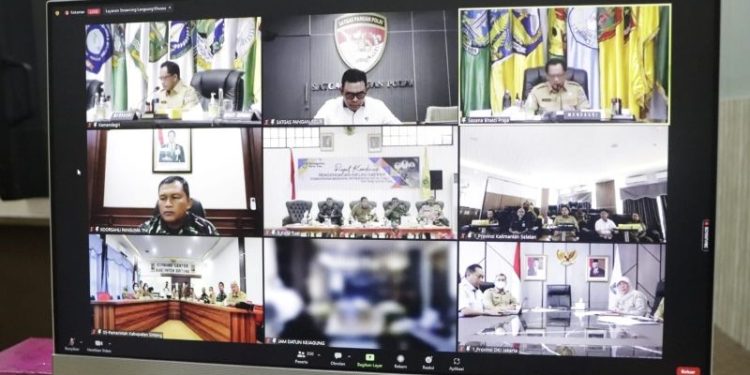 Pemprov Lampung Mengikuti Rapat Pengendalian Inflasi di Daerah