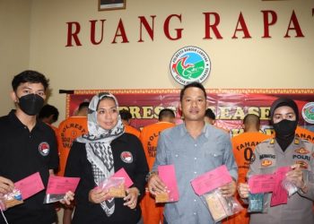 9 Tersangka Penyalahgunaan Narkoba di Ringkus Sat Resnarkoba Polresta Bandar Lampung