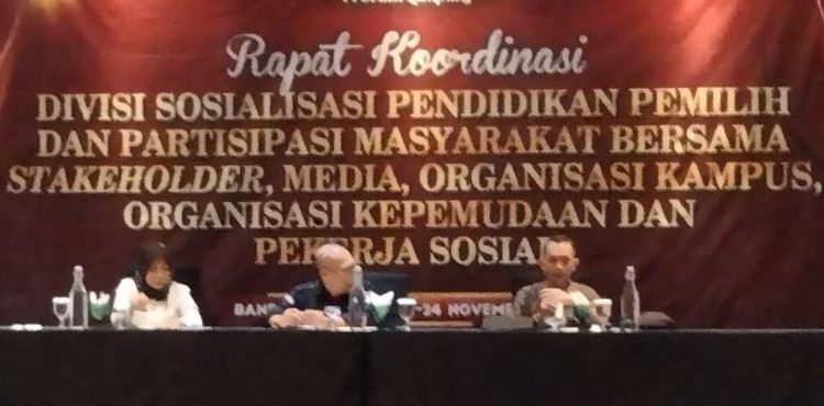KPU Lampung Gelar Rapat Koordinasi Divisi Sosialisasi Pendidikan Pemilih dan Partisipasi Masyarakat