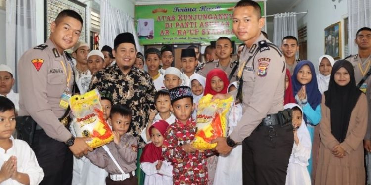 Siswa Latja di Polresta Bandar lampung Gelar Anjangsana dan Silaturahmi ke Panti Asuhan Ar Rauf Syahira