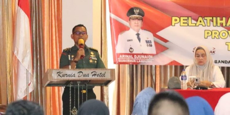 Isi Materi Wasbang Kepada OKP, Kasdim 0410/KBL : Jangan Sekali-kali Melupakan Sejarah !!