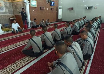 Binrohtal Polresta Bandar lampung Sekaligus Gelar Doa Bersama Untuk Korban Gempa Bumi di Cianjur