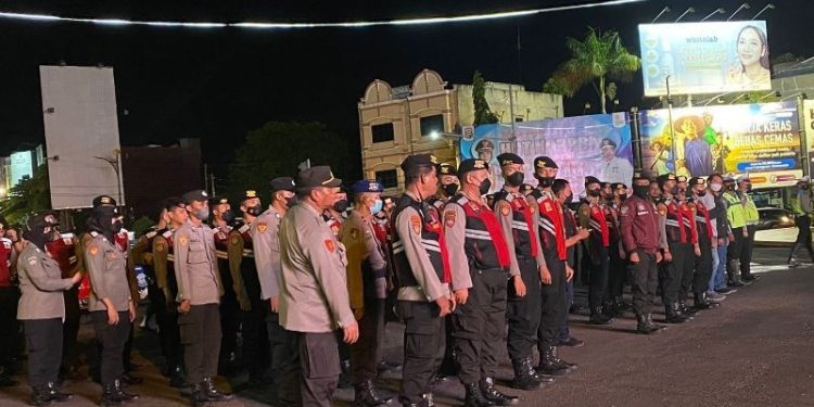 Jamin Rasa Aman, Sat Samapta Polresta Laksanakan Patroli Gabungan