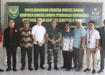 Gelar Kegiatan Komsos Dandim 0410/KBL Ajak Komponen Bangsa Bersatu Sejahterakan Masyarakat