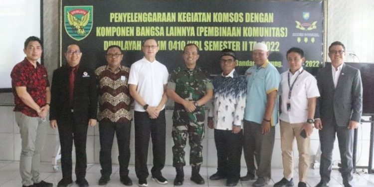 Gelar Kegiatan Komsos Dandim 0410/KBL Ajak Komponen Bangsa Bersatu Sejahterakan Masyarakat