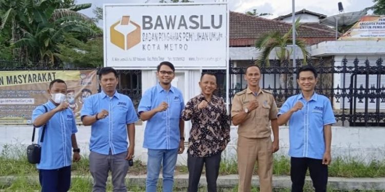 Kawal Pemilu, Bawaslu Dan JMSI Metro Tingkatkan Sinergitas