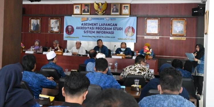 LAM Infokom Asesment Lapangan Akreditasi Prodi Sistem Informasi IIB Darmajaya