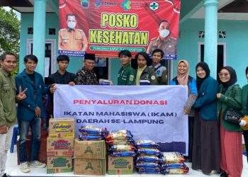 IKAM Se Lampung Salurkan Donasi Pada Korban Banjir