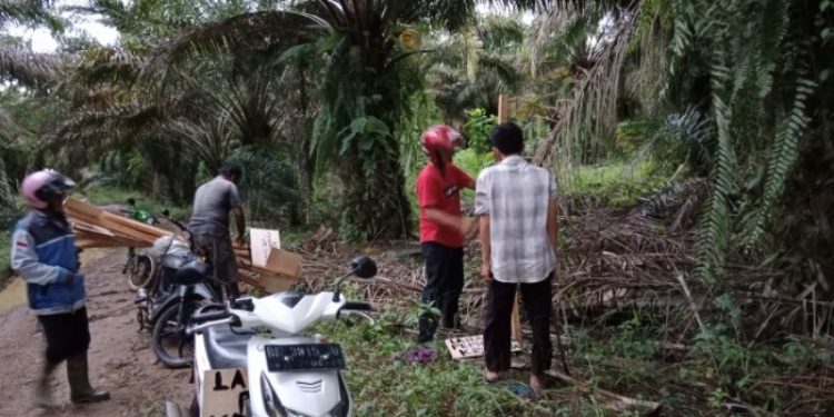 Warga Karang Jawa Mulai Patok Lahan ex PT TDA di Lamteng