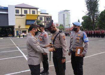 Kapolresta Bandarlampung Sambut Siswa Latja Diktukba Polri Gel 2 TA.2022