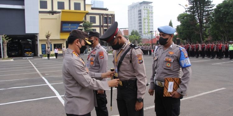 Kapolresta Bandarlampung Sambut Siswa Latja Diktukba Polri Gel 2 TA.2022