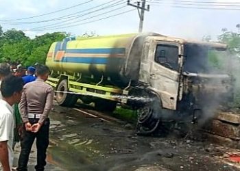 Truk Tanki Tabrak Honda Beat Rengut 2 Nyawa