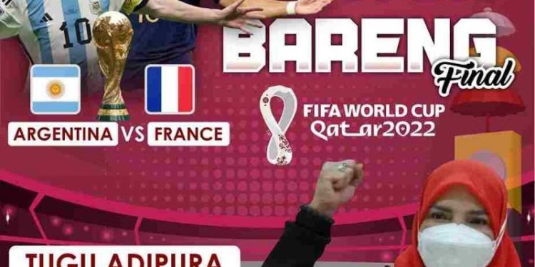 Bunda Eva, Gelar Nobar Gratis Final Piala Dunia 2022