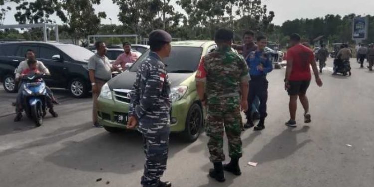 Petugas Gabungan Mulai Melaksanakan Pengamanan Nataru 2022-2023 di Pos Pelabuhan Roro Bengkalis
