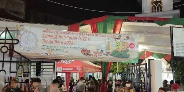 Malam Natal di Gereja Marturia Lampung Berjalan Khidmat