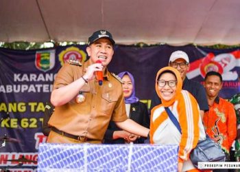 Bupati Dendi Ramadhona Hadiri Puncak BBKT Kabupaten Pesawaran ke-62 Tahun 2022