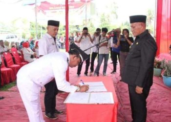 Empat Kepala Desa PAW dilantik Bupati Lampung Selatan