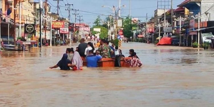 Curah Hujan Tinggi, BPBD Rohul Imbau Warga Waspada Banjir