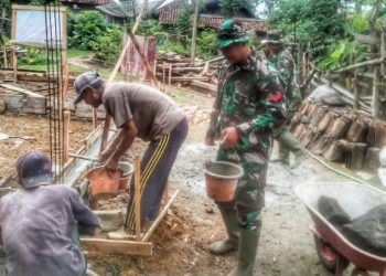 Bedah Rumah, Dandim: Program Kasad TNI AD Membantu Pemerintah Pengentasan Kemiskinan