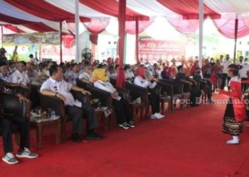 Bupati Winarti Hadiri Peringatan HKN ke 58 di Sumber Makmur, Banjar Margo