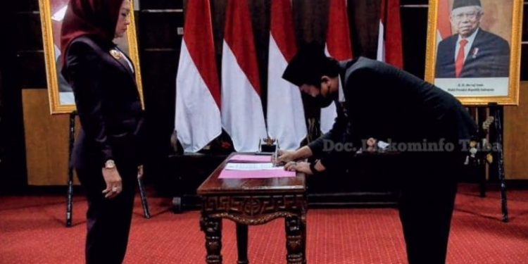 Bupati Winarti Lantik 49 Pejabat di Lingkup Pemkab Tulang Bawang.