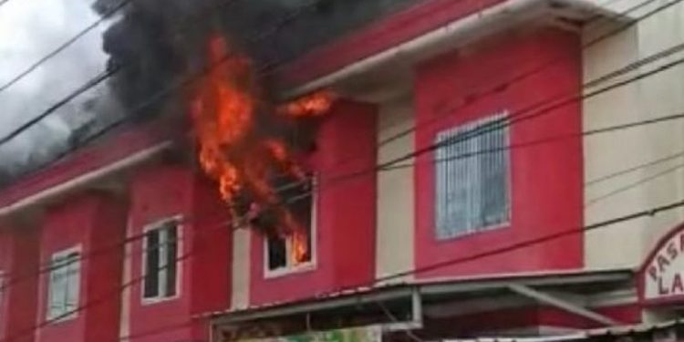 Ruko di Pasar Natar Terbakar