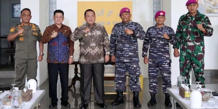 Terima Audiensi Danbrigif 4 Marinir/BS, Gubernur Arinal Ajak Bersinergi dalam Mendukung Pembangunan Lampung
