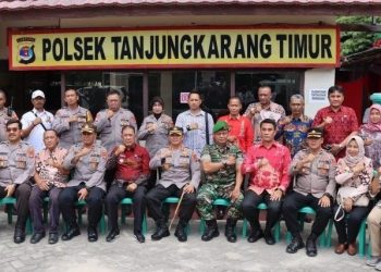Kapolresta Kunjungi Polsek Tanjung Karang Timur