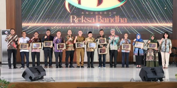 Dinilai Berdedikasi dalam Pengelolaan Barang Milik Negara, Pemprov Lampung Terima Anugerah Reksa Bandha