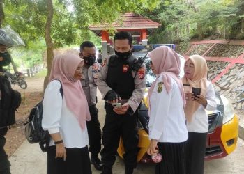 Tim Patroli Samapta Ikut Serta Sosialisasikan Pelayan Polri Super APP