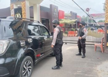 Tanggapi Tragedi Bom, Polres Lampung Timur Peketat Penjagaan