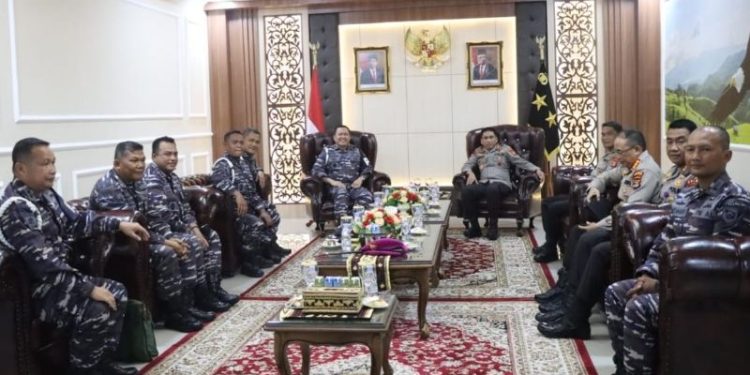 Perkuat Sinergitas, Danpuspomal Kunjungi Polda Lampung