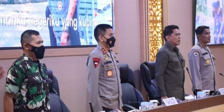Polda Lampung Bersama Para Stakeholder Rakor Jelang Nataru