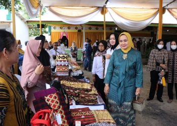 Gubernur Arinal Didampingi Ketua Dekranasda Kunjungi Desa Wisata Kampung Tapis