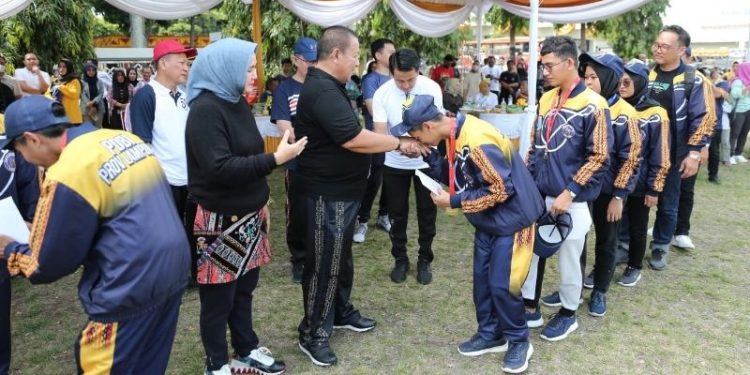 Gubernur Arinal Apresiasi Atlet Drumband Berhasil Peringkat 5 Besar pada Kejurnas Drumband di Madiun 2022