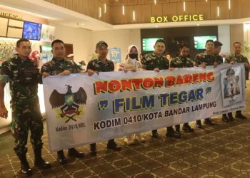 Nobar Film Tegar, Sertu Andika : Filmnya Mengajarkan Kita untuk Bersyukur