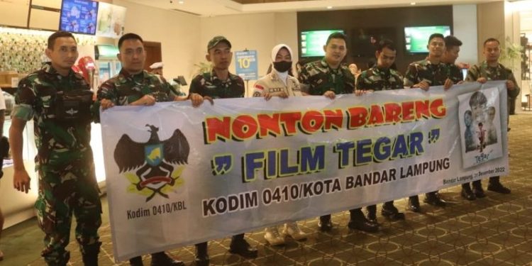 Nobar Film Tegar, Sertu Andika : Filmnya Mengajarkan Kita untuk Bersyukur