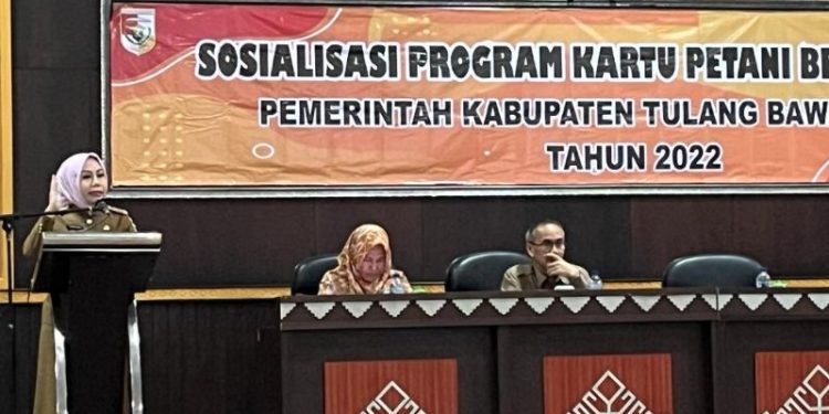 Tenaga Ahli Gubernur Lampung Bidang IT, Menjadi Narasumber Sosialisasi Kartu Petani Berjaya (KPB) di Tulangbawang Barat