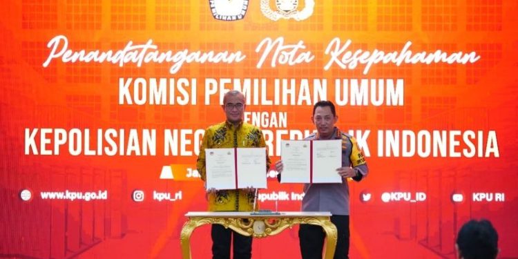 MoU dengan KPU, Kapolri: Jaga Persatuan Kesatuan di Pemilu 2024 Syarat Mutlak