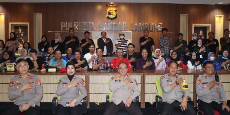 Polresta Bandar Lampung Gelar Konferensi Pers Akhir Tahun 2022