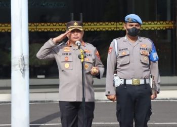 Kapolresta Bandar Lampung Pimpin Apel Kesiapan Pengamanan Malam Tahun Baru 2023