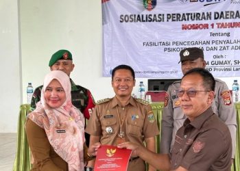 Ketua DPRD Lampung Gandeng BNN Sosialisasikan Pencegahan Narkotika di SMAN 1 Sendang Agung Lamteng