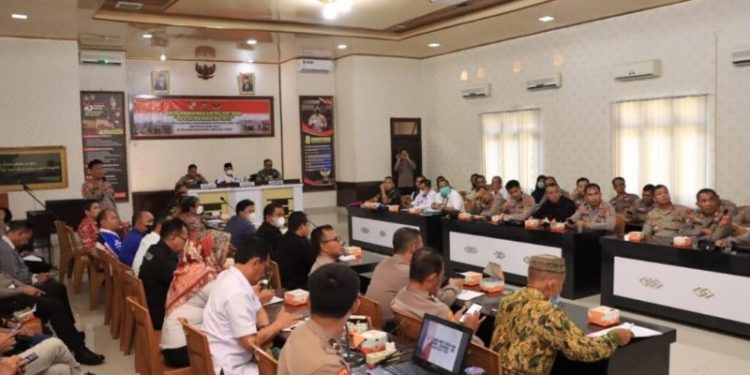Lampura Gelar Rakor Lintas Sektoral Ops Lilin Krakatau 2022